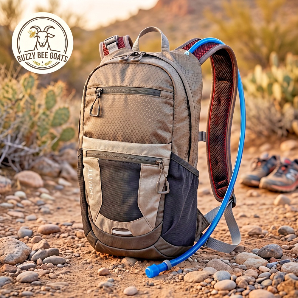 Merrell V-Flow Nylon Hydration Backpack Daypack Mesh Pockets Hiking Cycling Unis